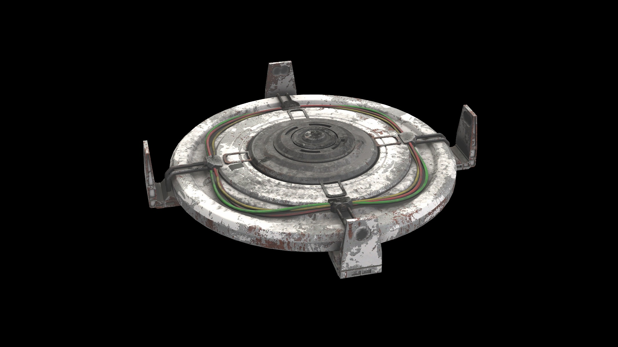 pedestal sifi 3D model_1