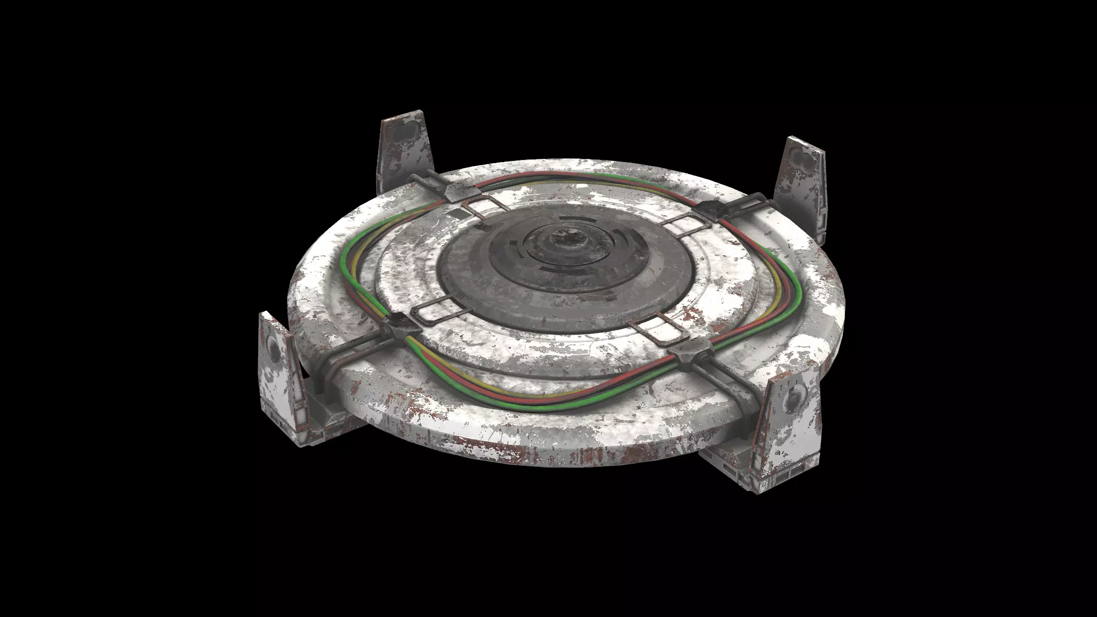 pedestal sifi 3D model_0