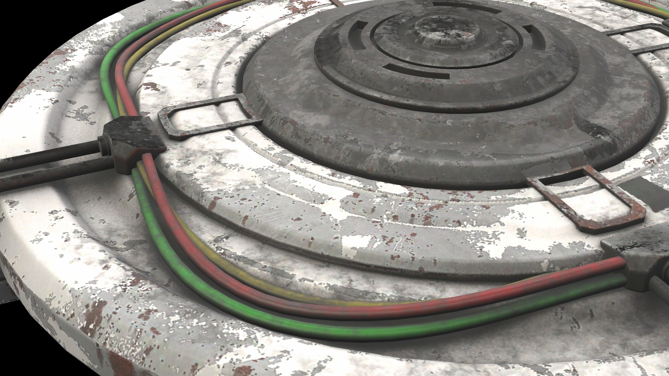 pedestal sifi 3D model_3