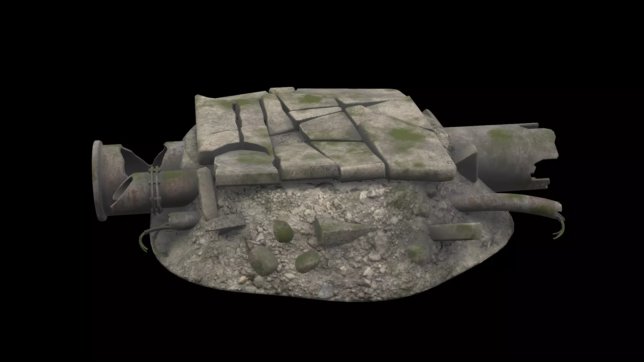 pedestal sewer 3D model_0