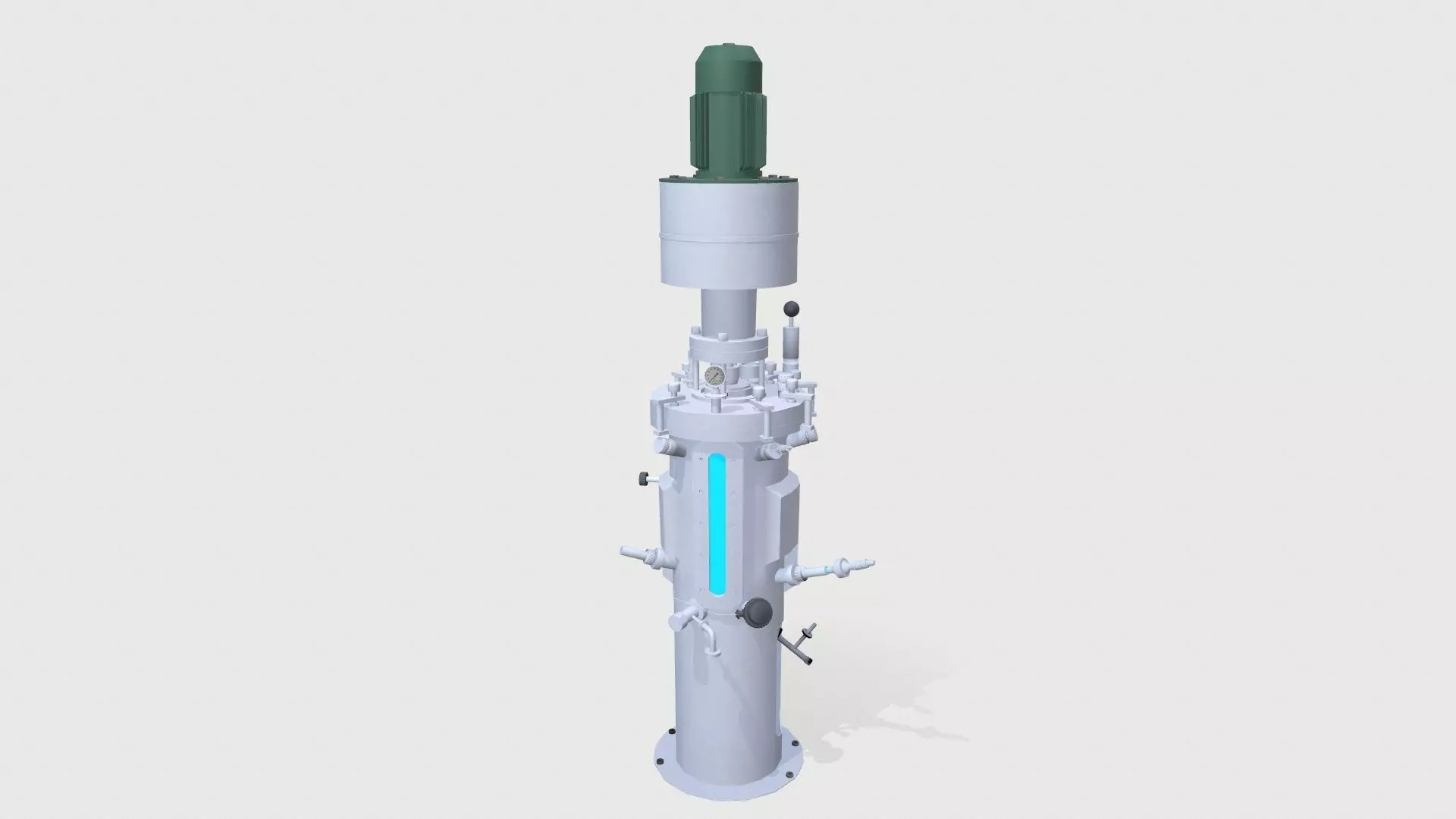 Fermenter Machine Low-poly 3D model_0