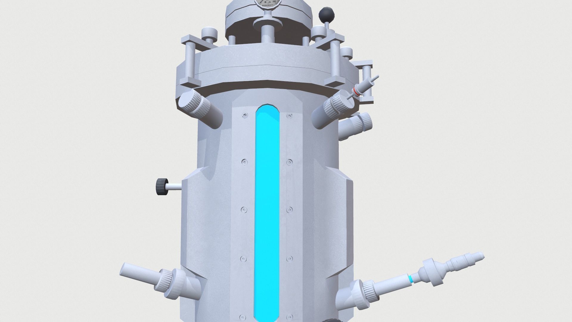 Fermenter Machine Low-poly 3D model_6