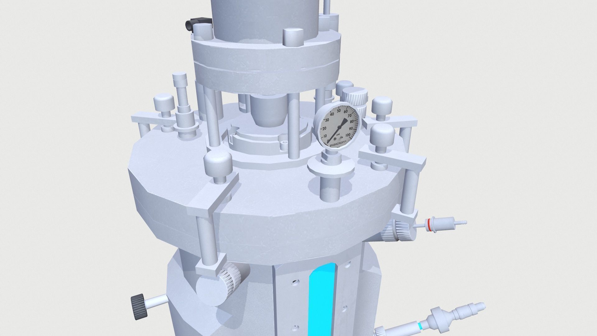 Fermenter Machine Low-poly 3D model_9