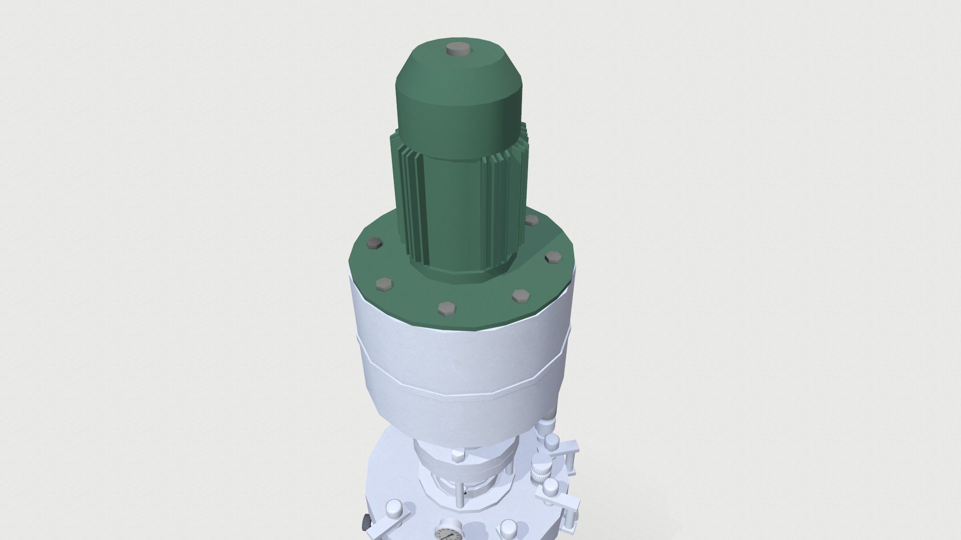 Fermenter Machine Low-poly 3D model_11