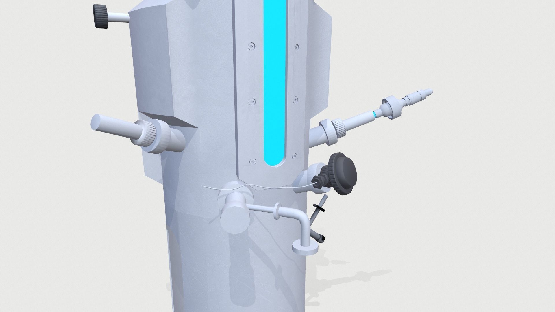 Fermenter Machine Low-poly 3D model_3