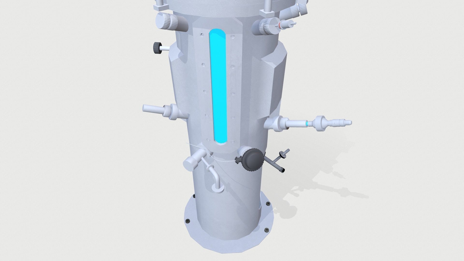 Fermenter Machine Low-poly 3D model_13