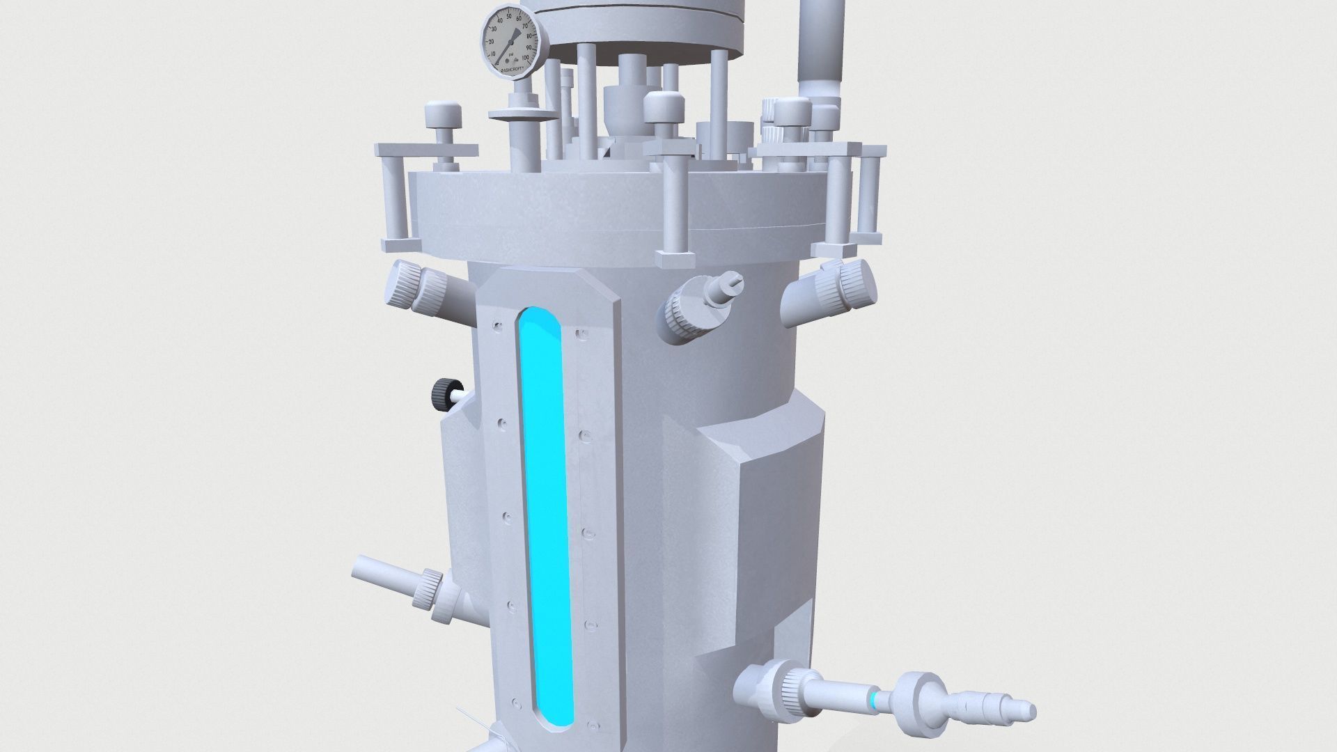 Fermenter Machine Low-poly 3D model_5
