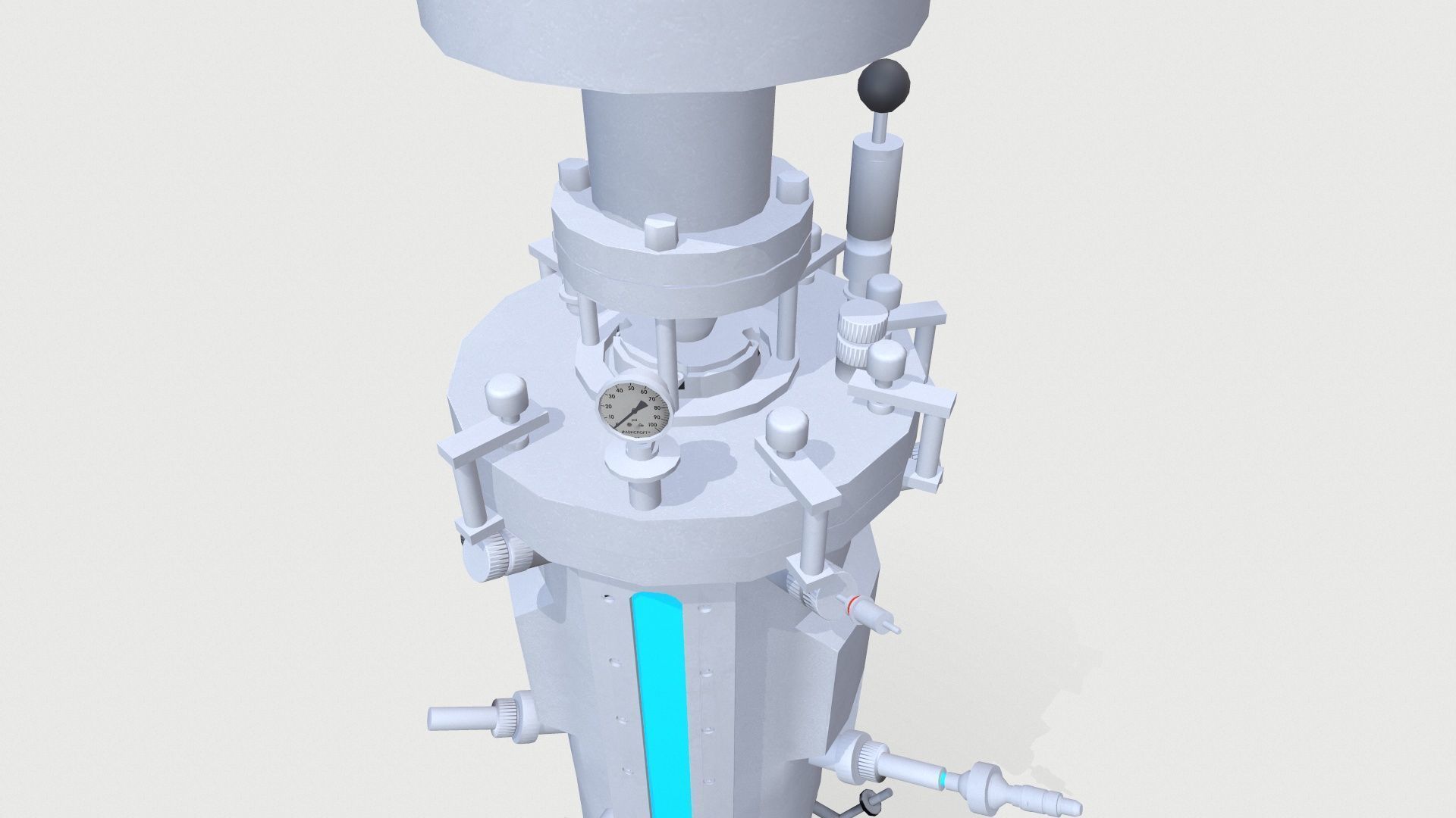 Fermenter Machine Low-poly 3D model_12