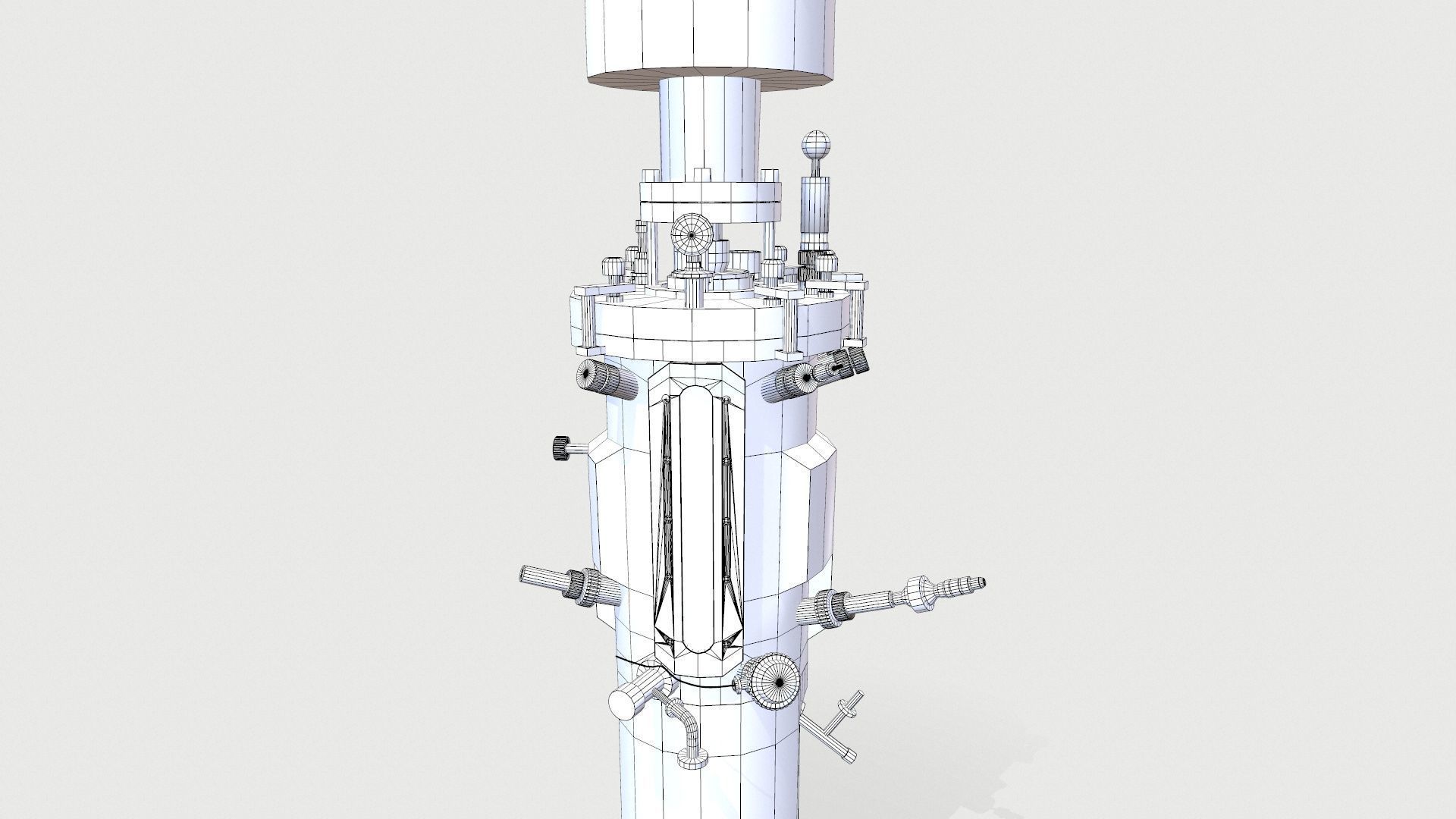 Fermenter Machine Low-poly 3D model_15