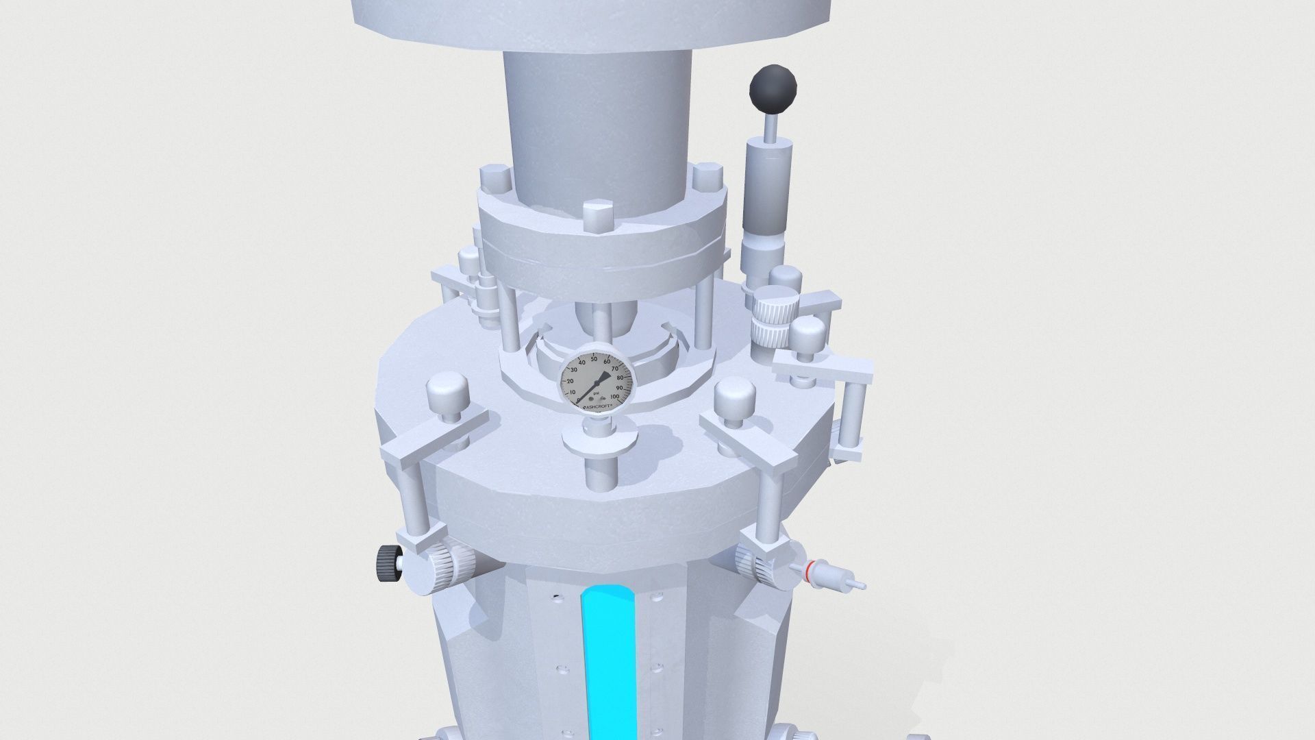 Fermenter Machine Low-poly 3D model_7