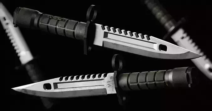 M9 Bayonet Gameready Model Low-poly 3D model