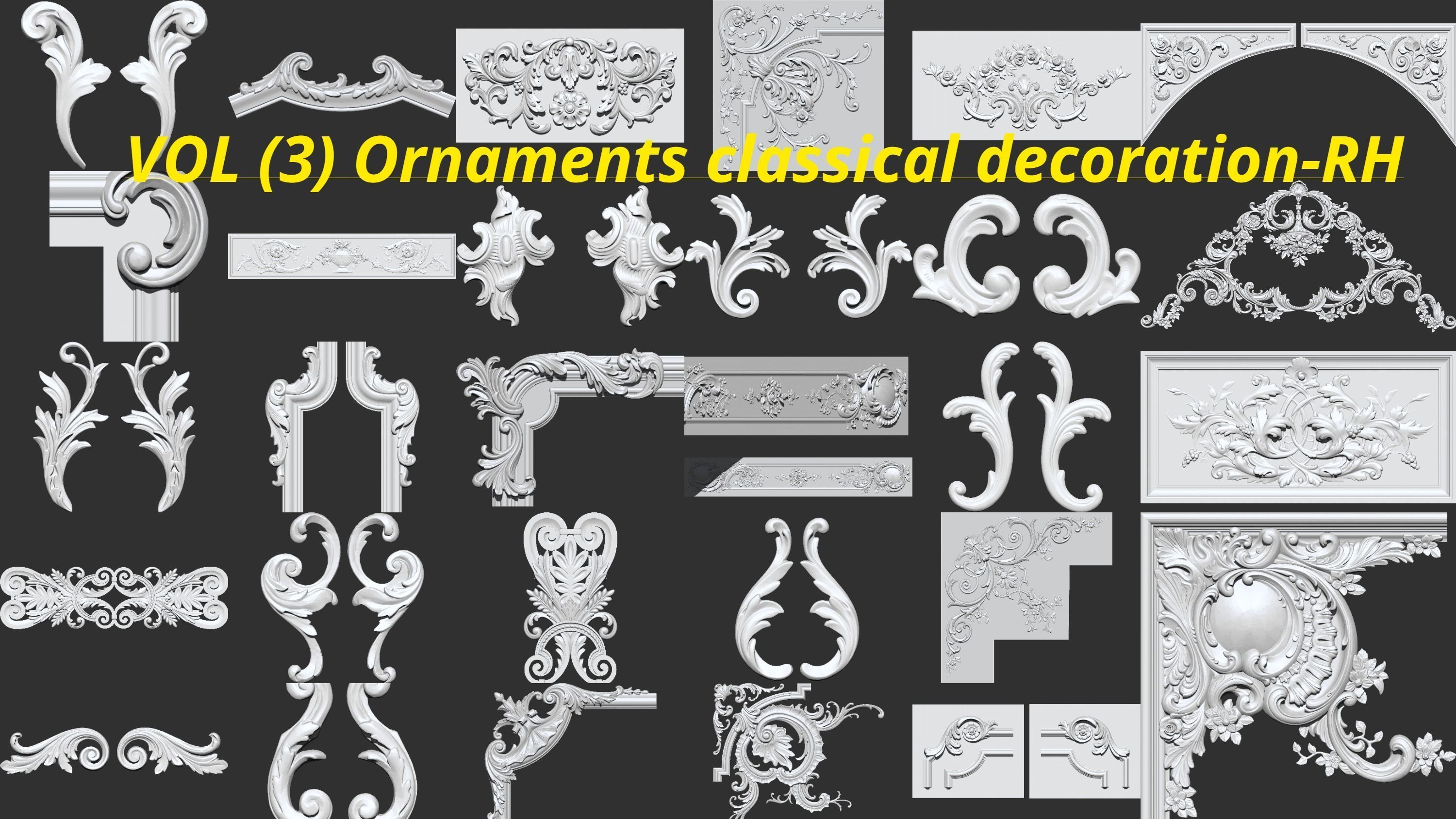 Ornaments classical decoration VOL 3-30 DESIGN 3D model_1