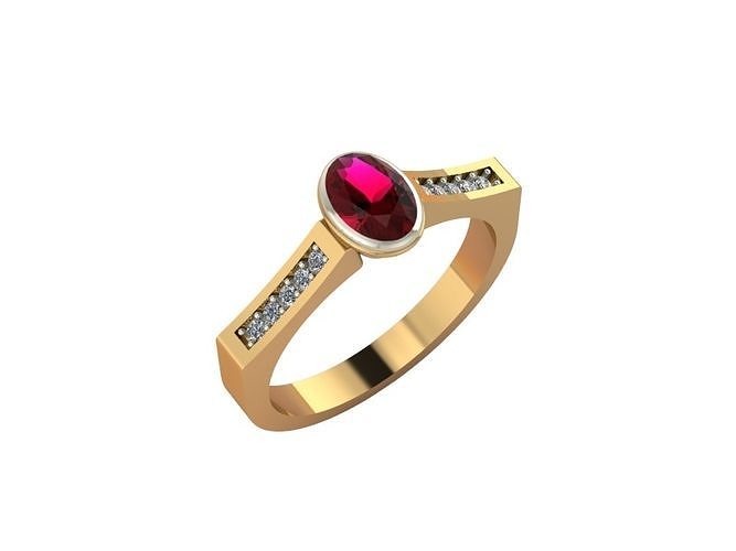 stylish ring 4 3D print model