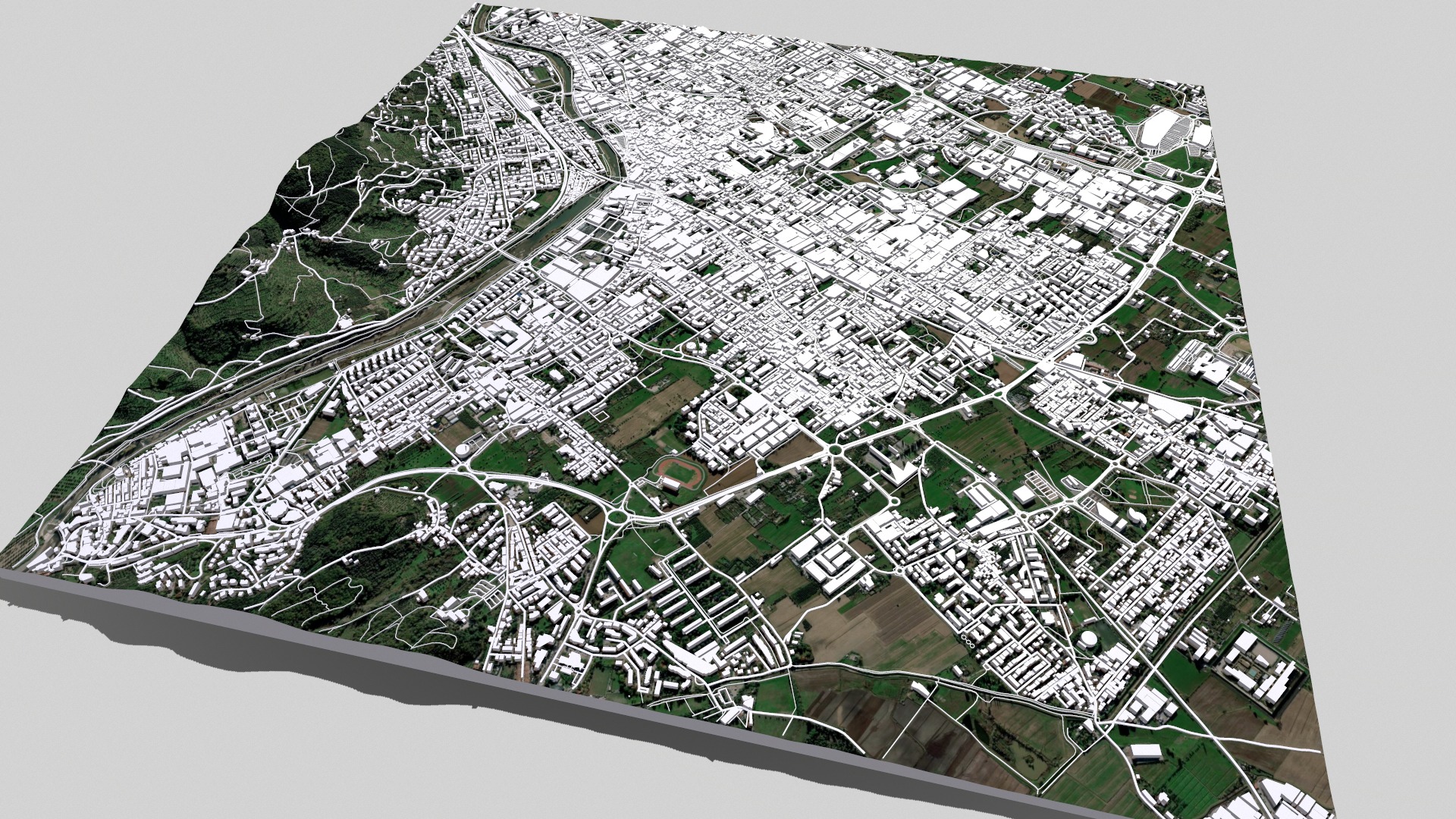 Cityscape Prato Florence Italy 3D model_14