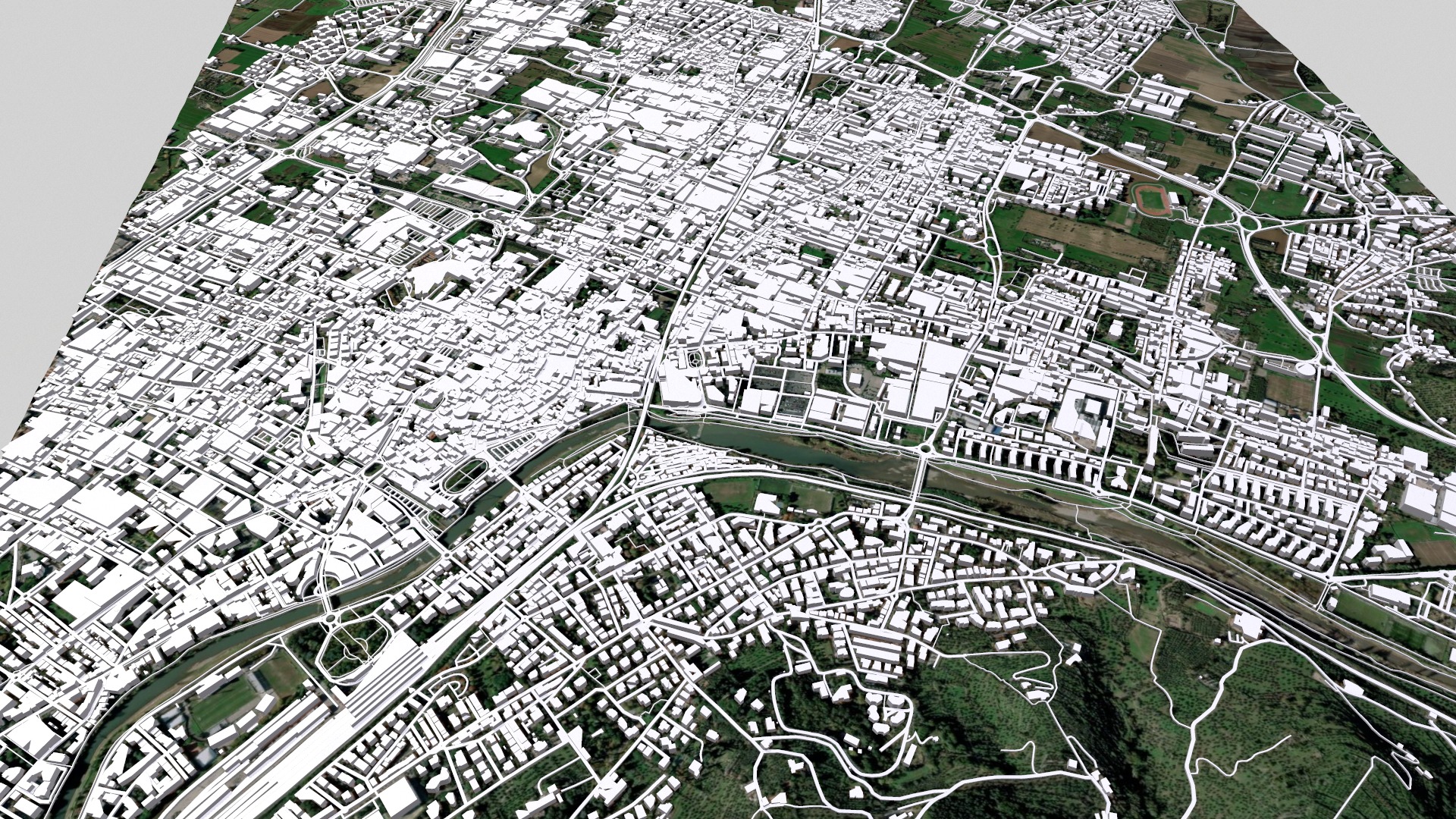 Cityscape Prato Florence Italy 3D model_2
