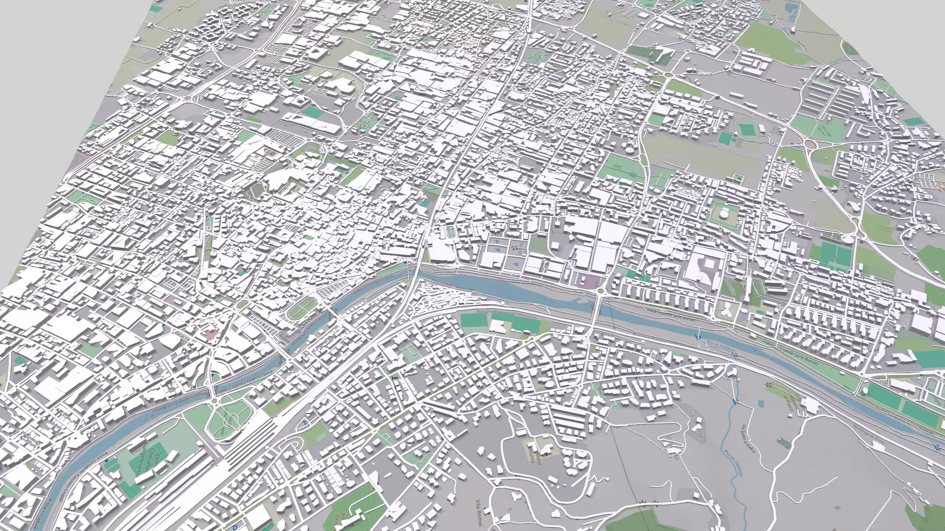Cityscape Prato Florence Italy 3D model_0