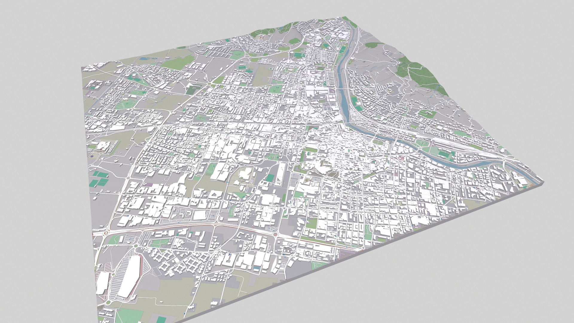 Cityscape Prato Florence Italy 3D model_13