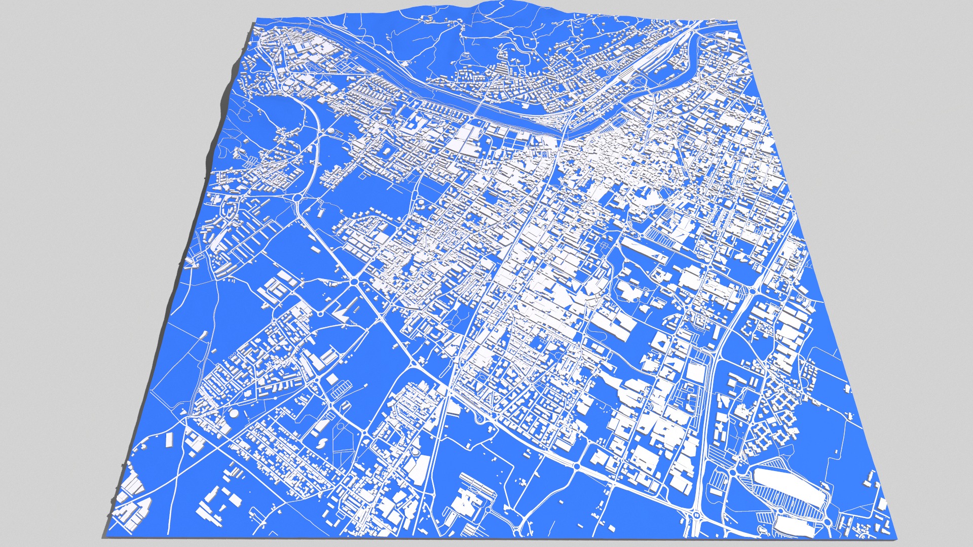 Cityscape Prato Florence Italy 3D model_3