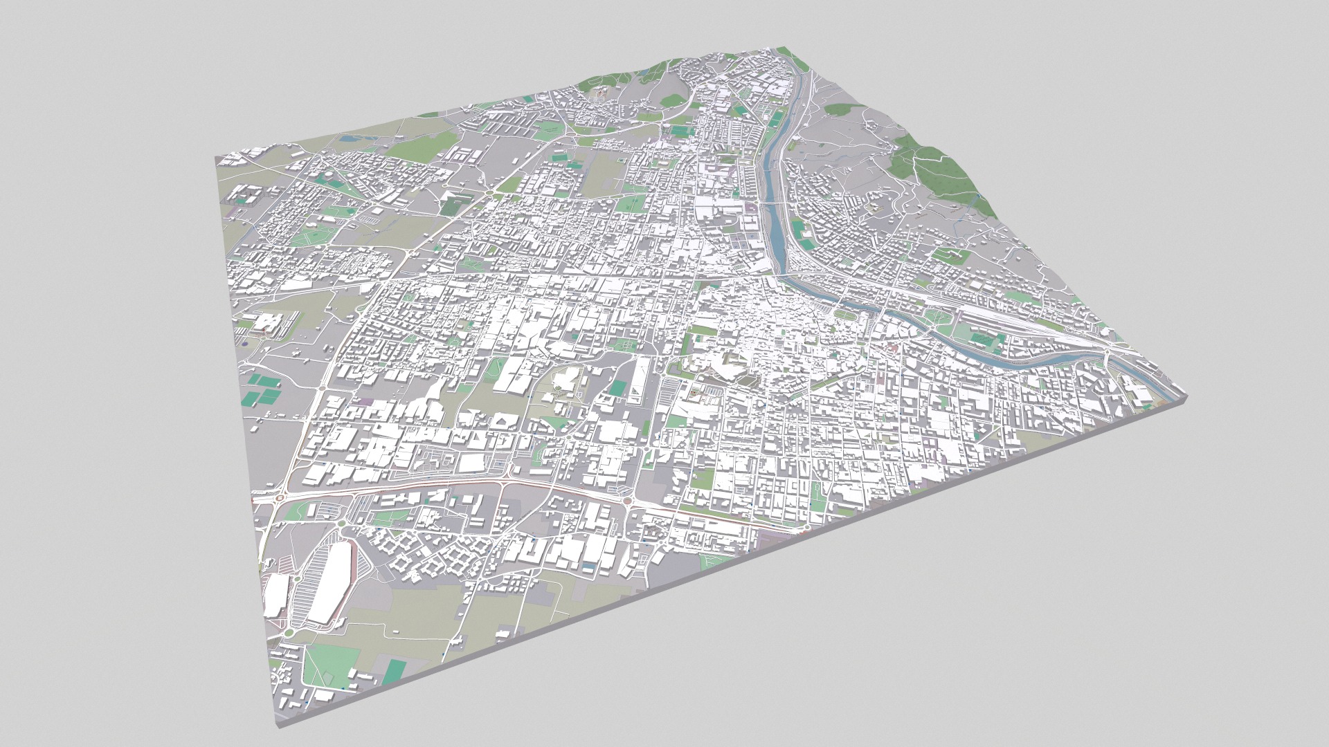 Cityscape Prato Florence Italy 3D model_9