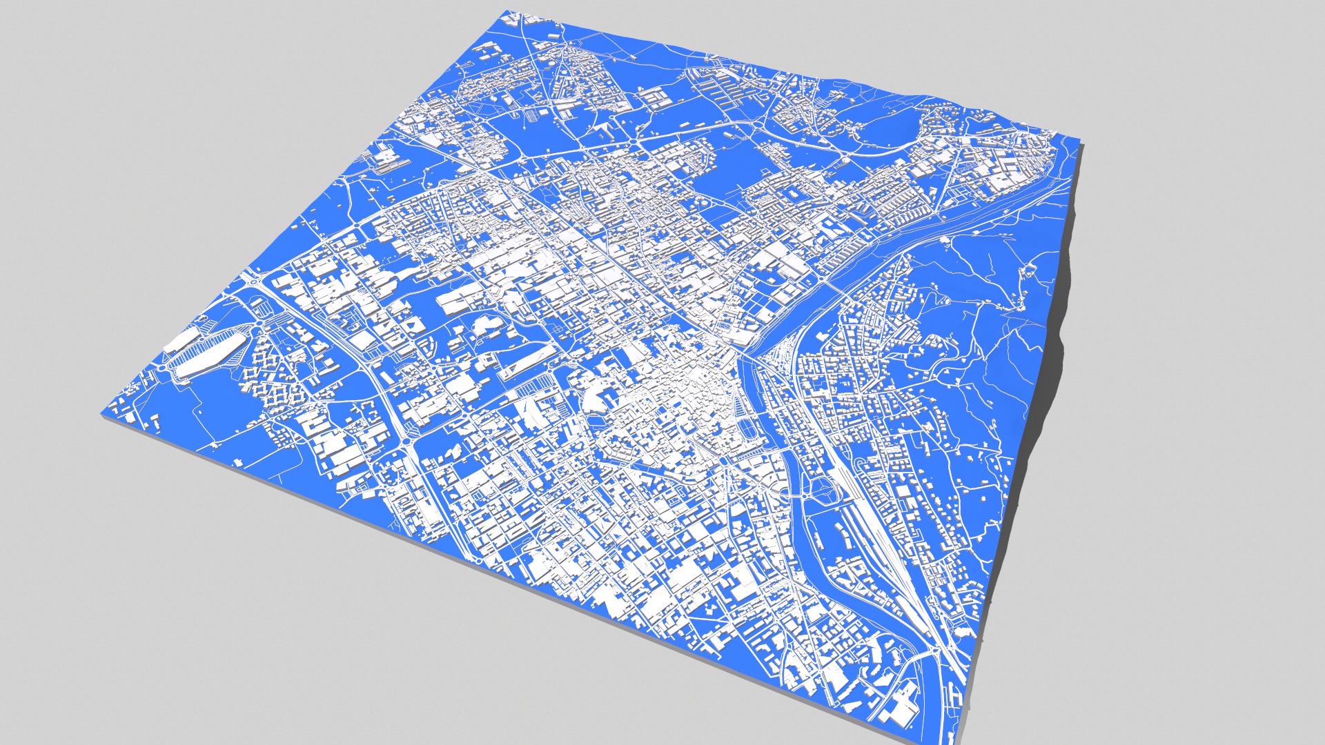 Cityscape Prato Florence Italy 3D model_8