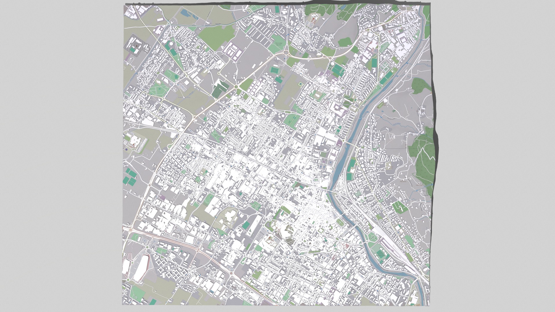 Cityscape Prato Florence Italy 3D model_12