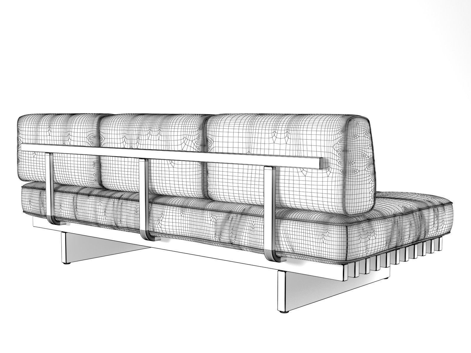 DS 80 793 Sofa without Armrest Outdoor 3D model_4