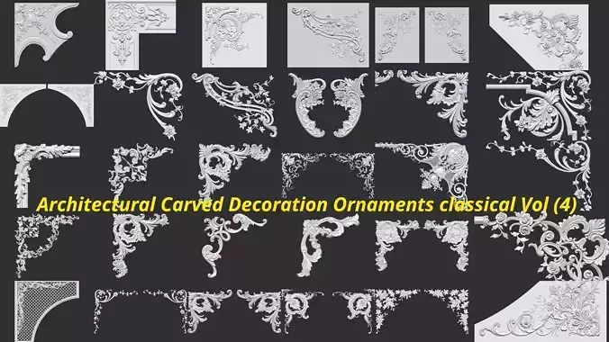 Ornaments classical decoration VOL 4-30 DESIGN 3D model