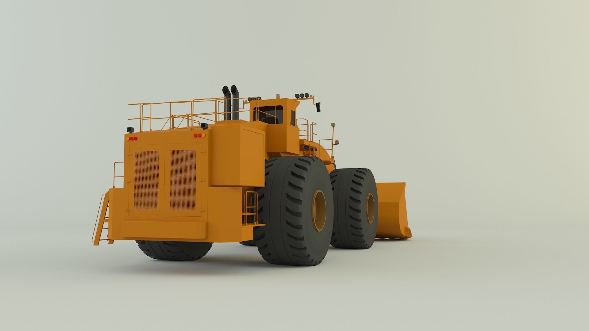 komatsun we2350 wheel loader 3D model_8
