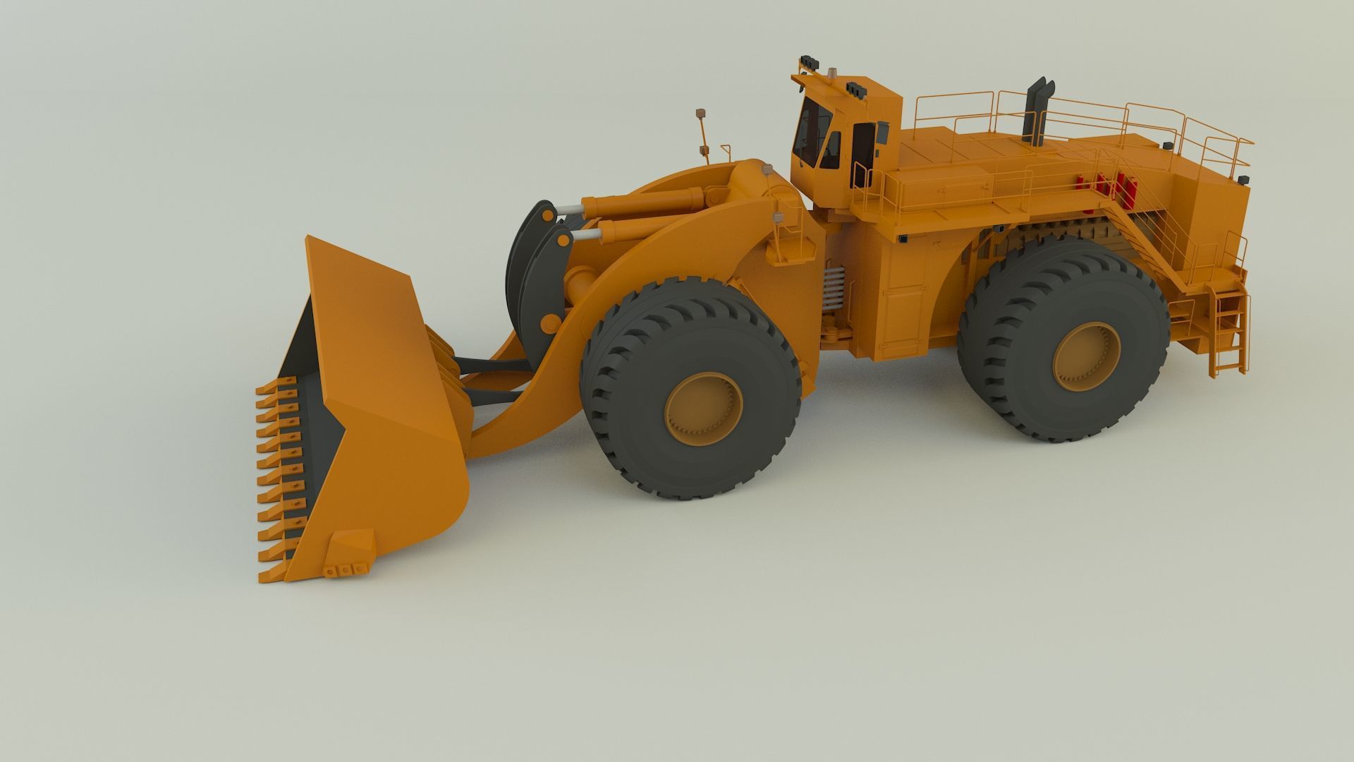 komatsun we2350 wheel loader 3D model_3