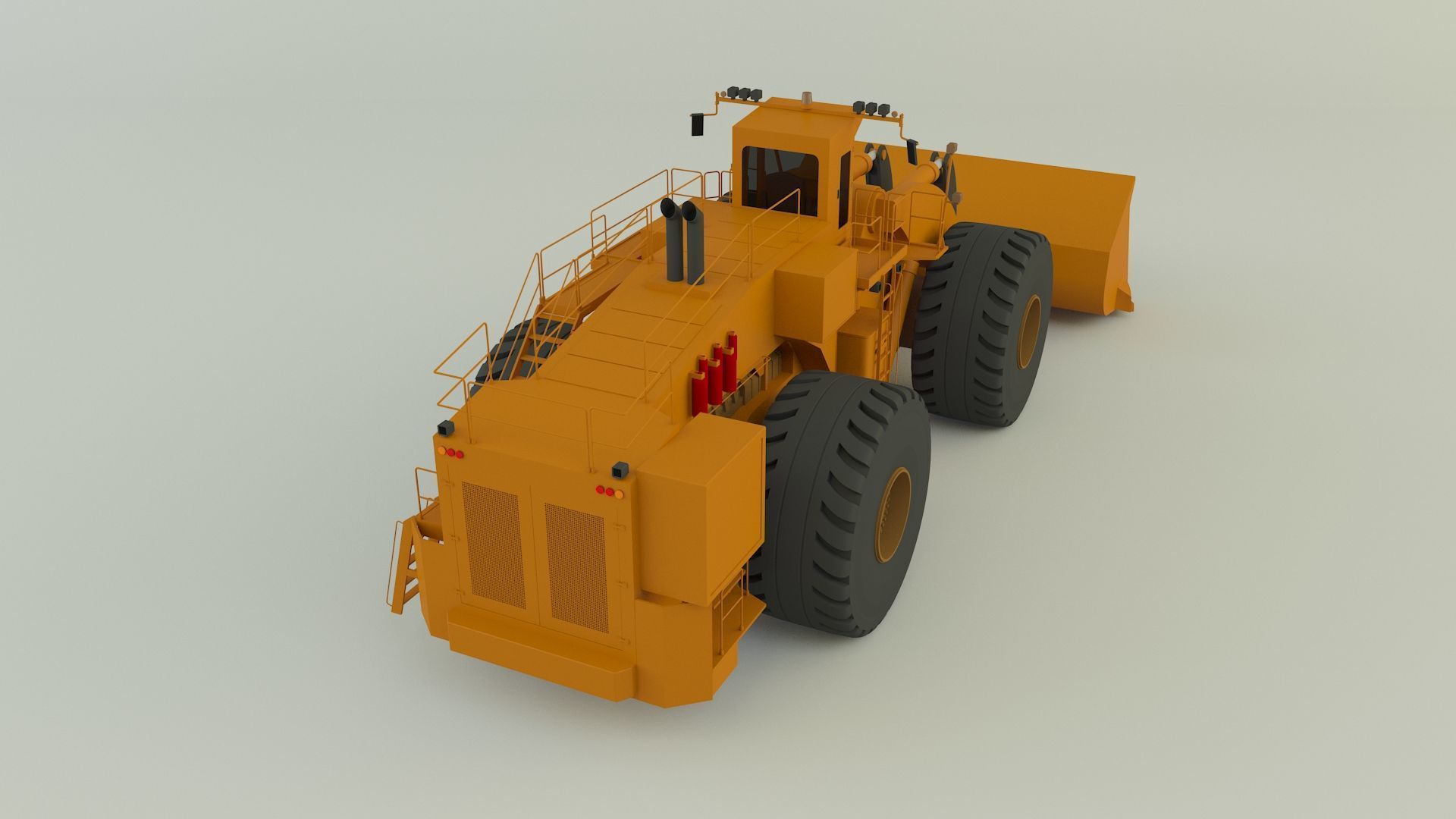 komatsun we2350 wheel loader 3D model_6