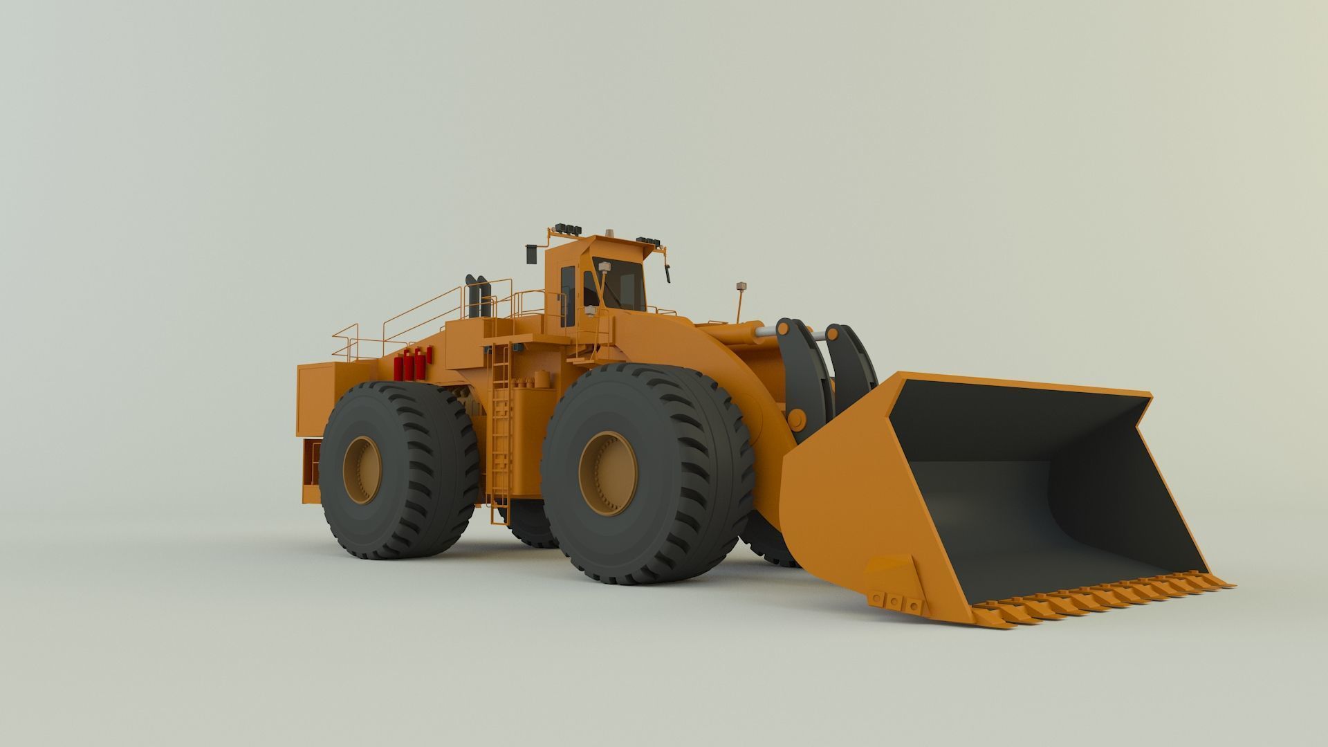 komatsun we2350 wheel loader 3D model_5