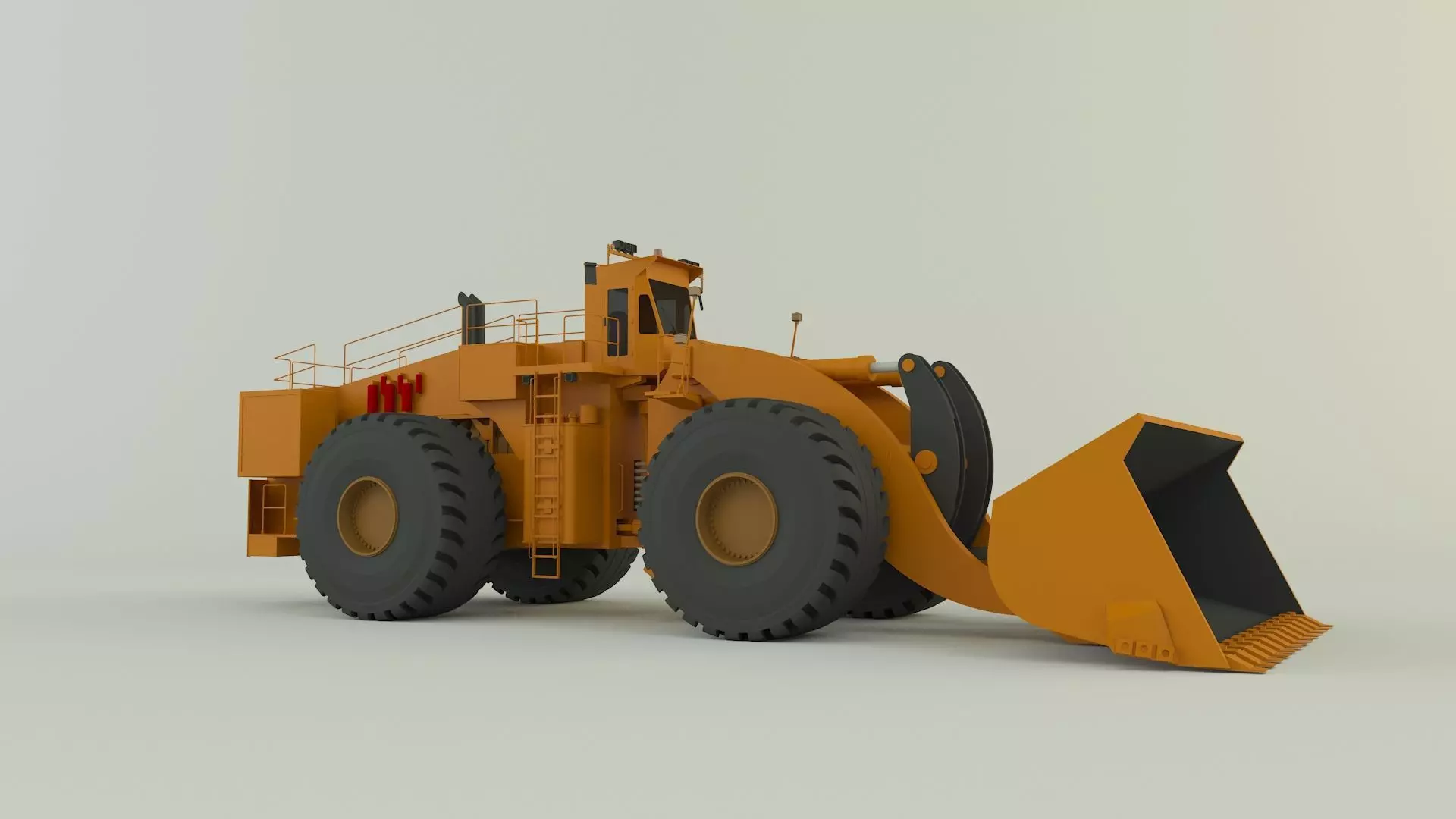 komatsun we2350 wheel loader 3D model_0