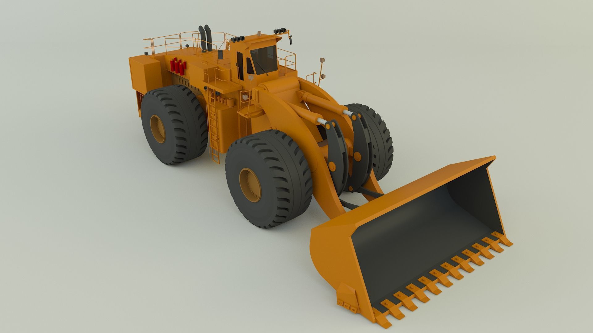 komatsun we2350 wheel loader 3D model_1