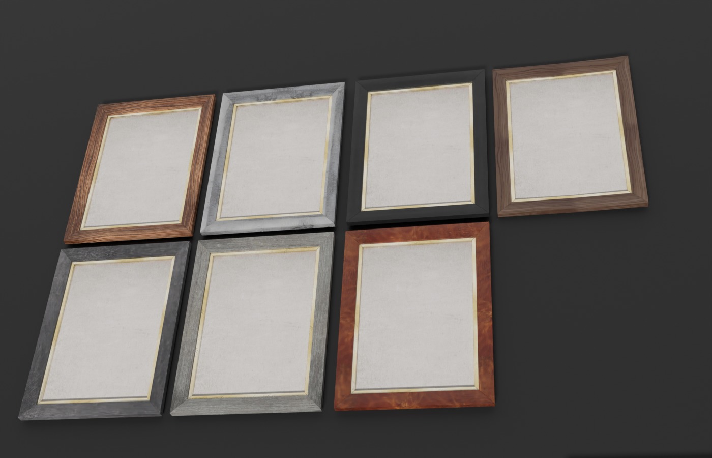 Photo Frames Pack 3D model_3