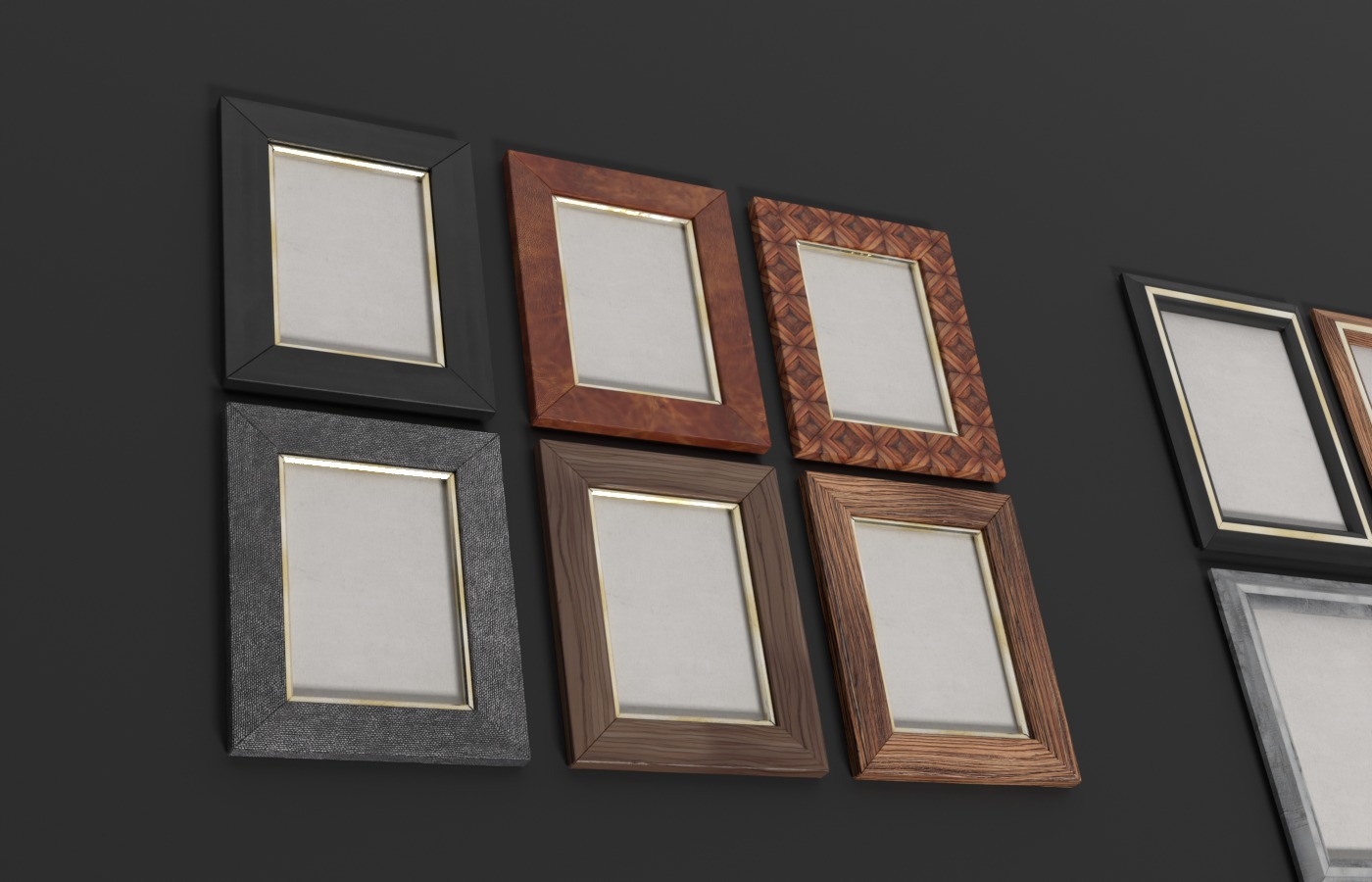 Photo Frames Pack 3D model_1
