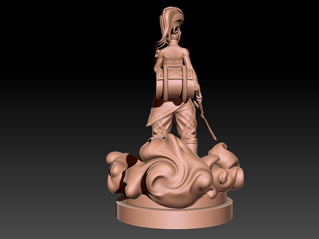 Akali 3D print model_5