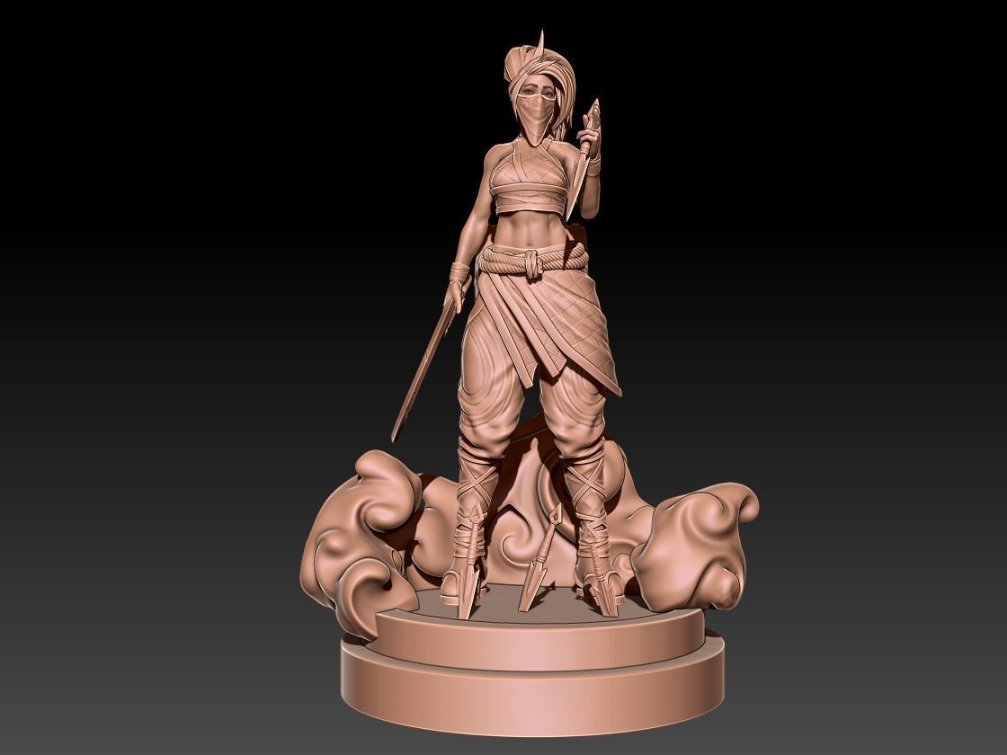 Akali 3D print model_2