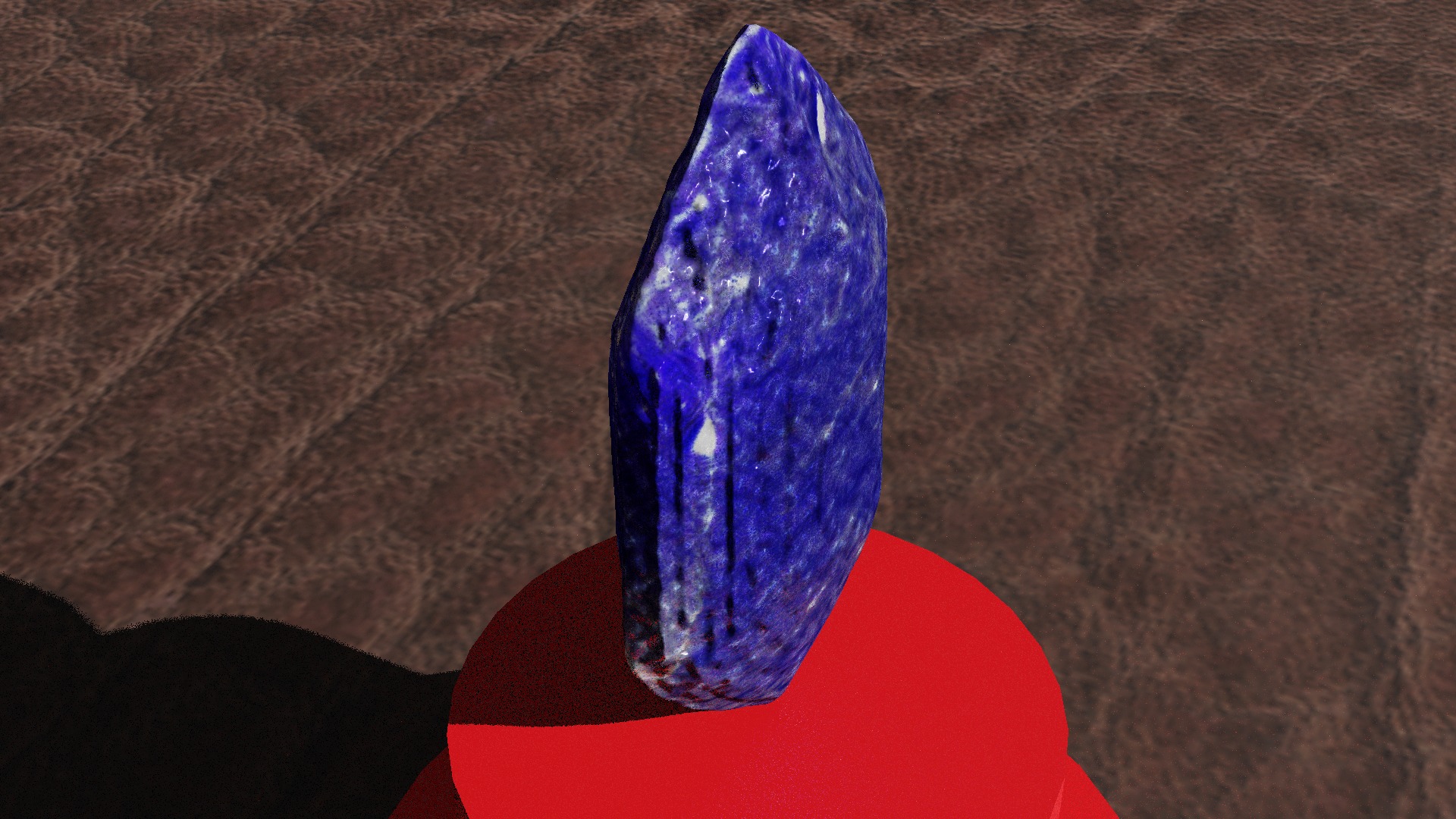 Tanzanite Stone Low-poly 3D model_6