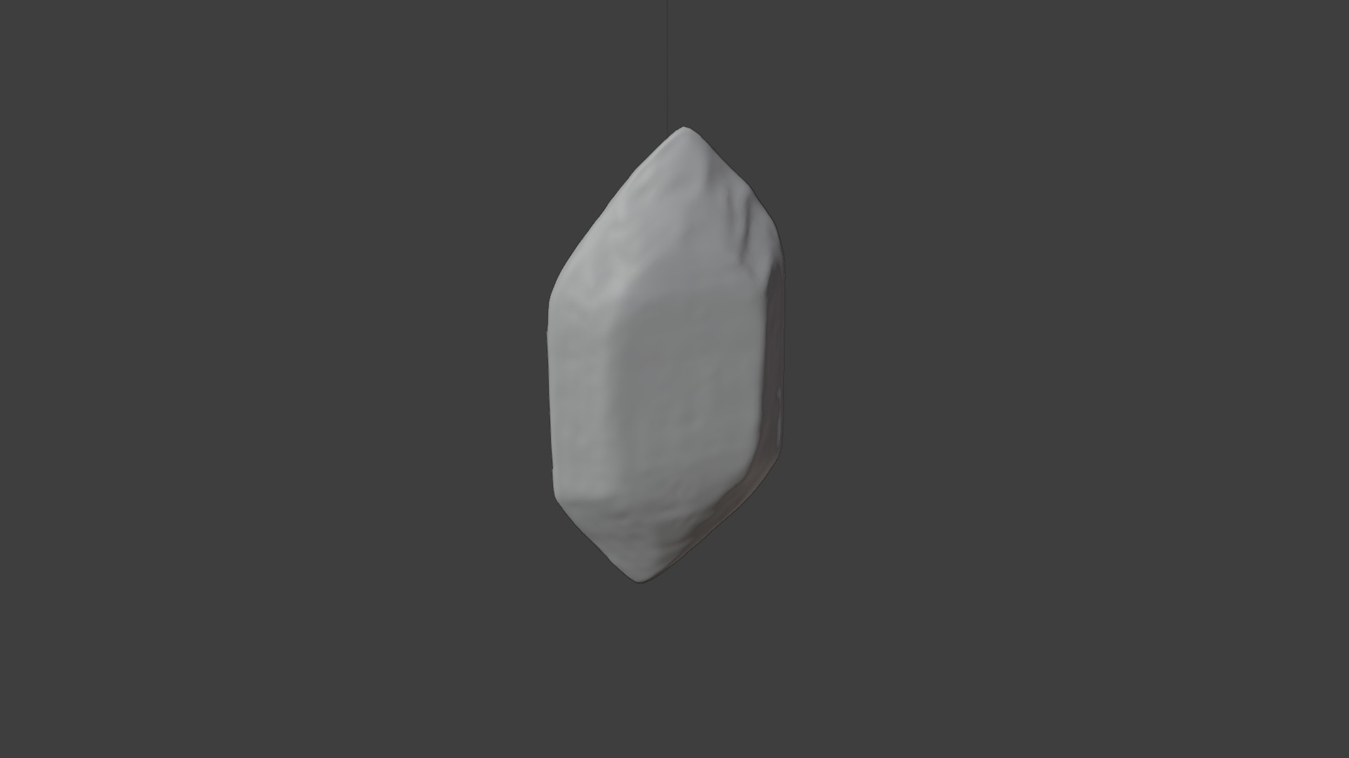 Tanzanite Stone Low-poly 3D model_1