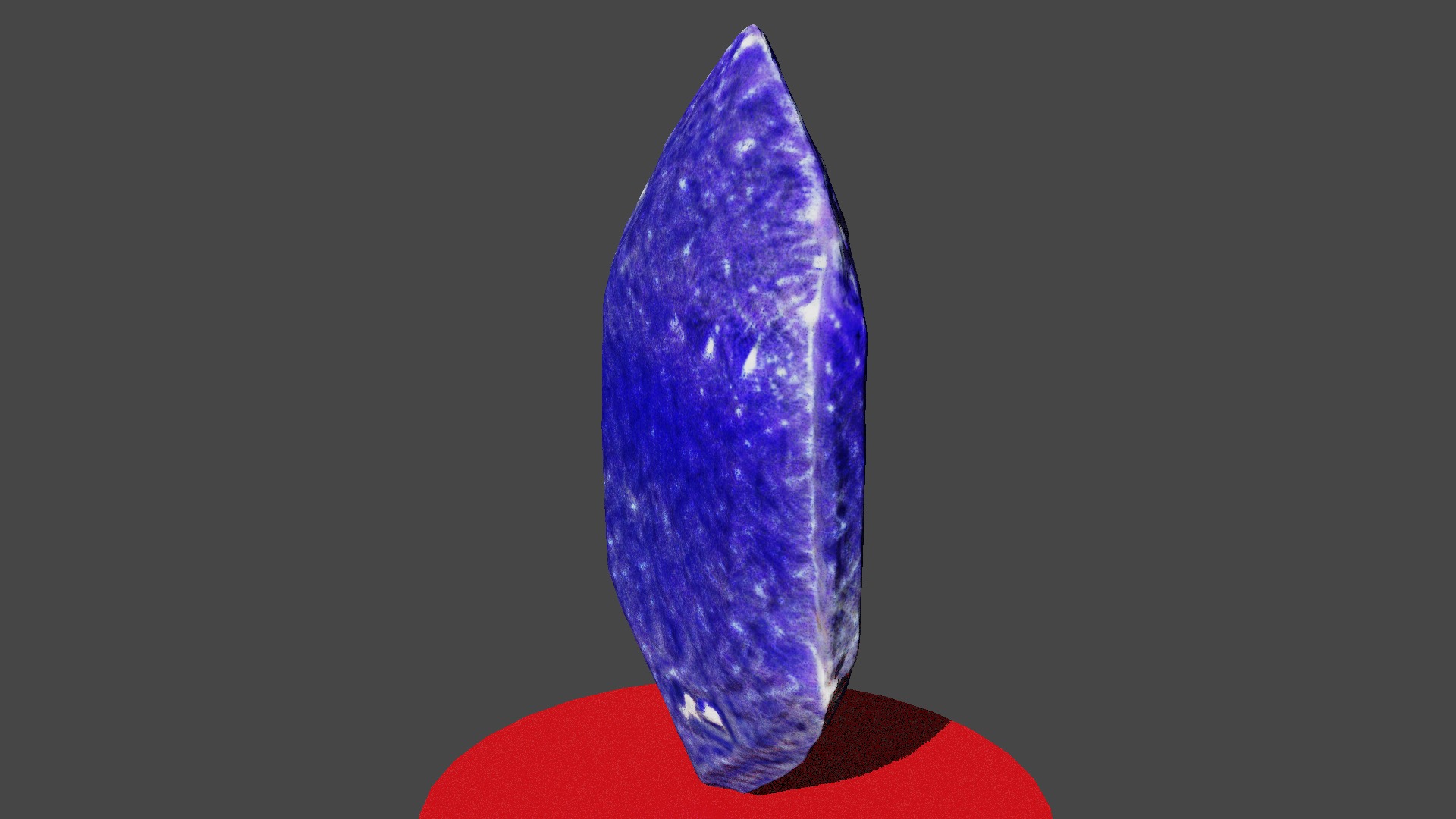 Tanzanite Stone Low-poly 3D model_4