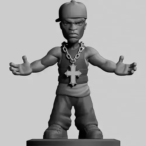 50 Cent 3D print model