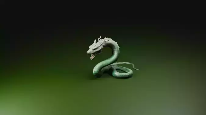 Mythical serpant Free 3D model