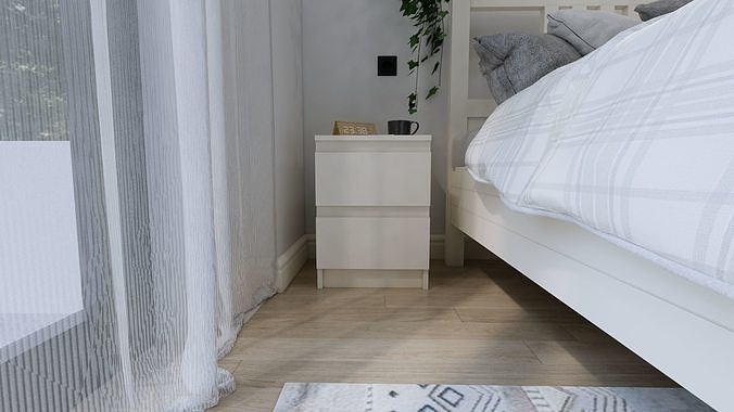 IKEA Malm Nightstand 3D model