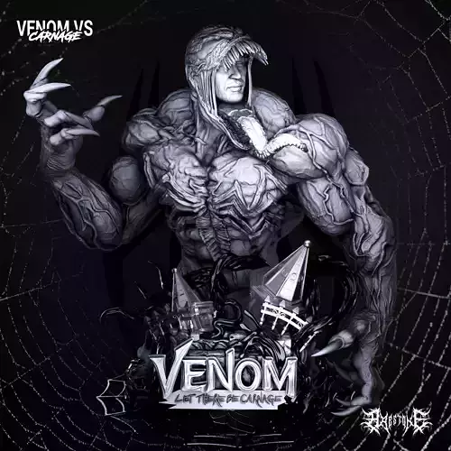 Venom Bust STL 3D print model