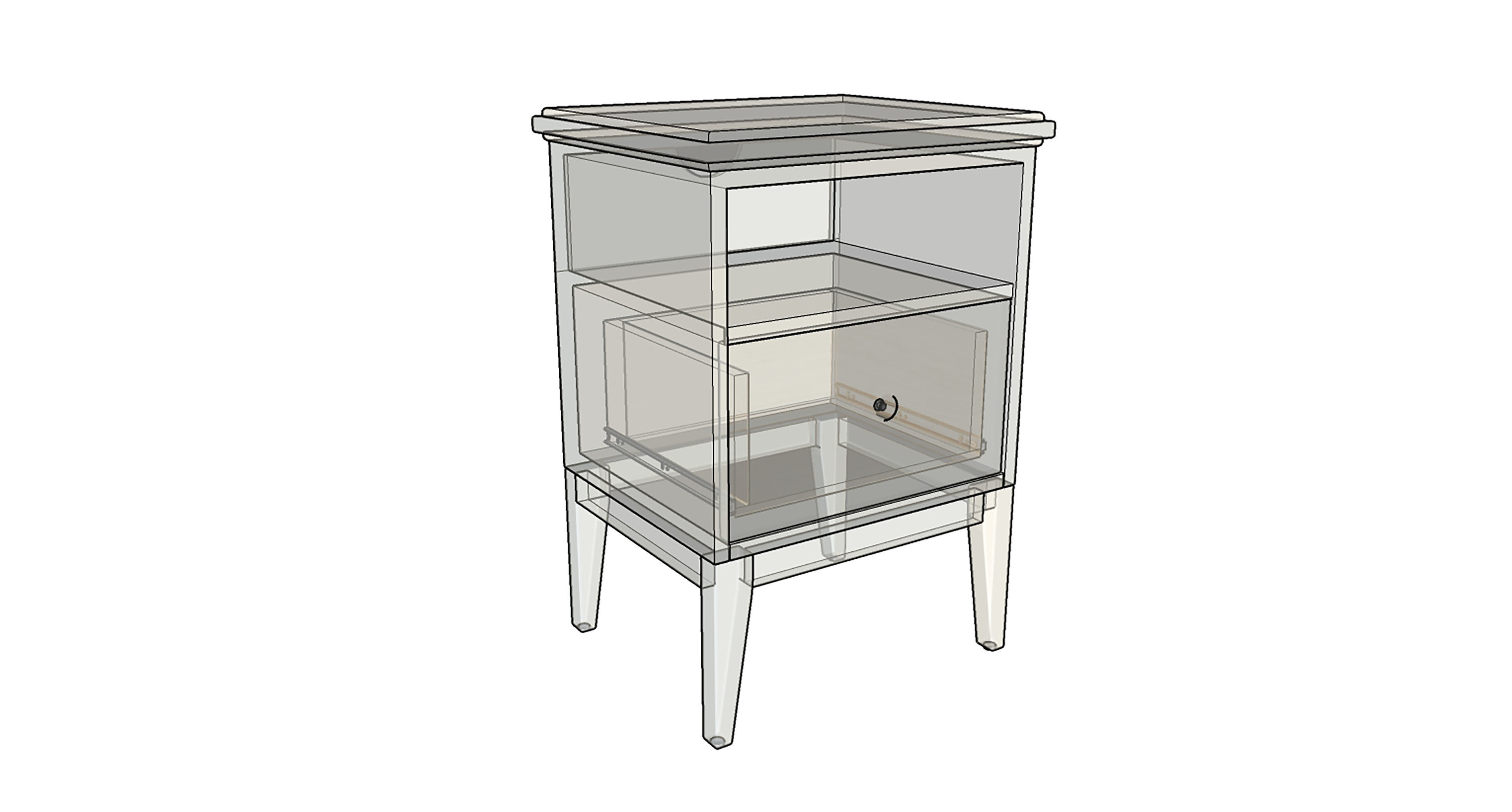IKEA Idanas Nightstand 3D model_10