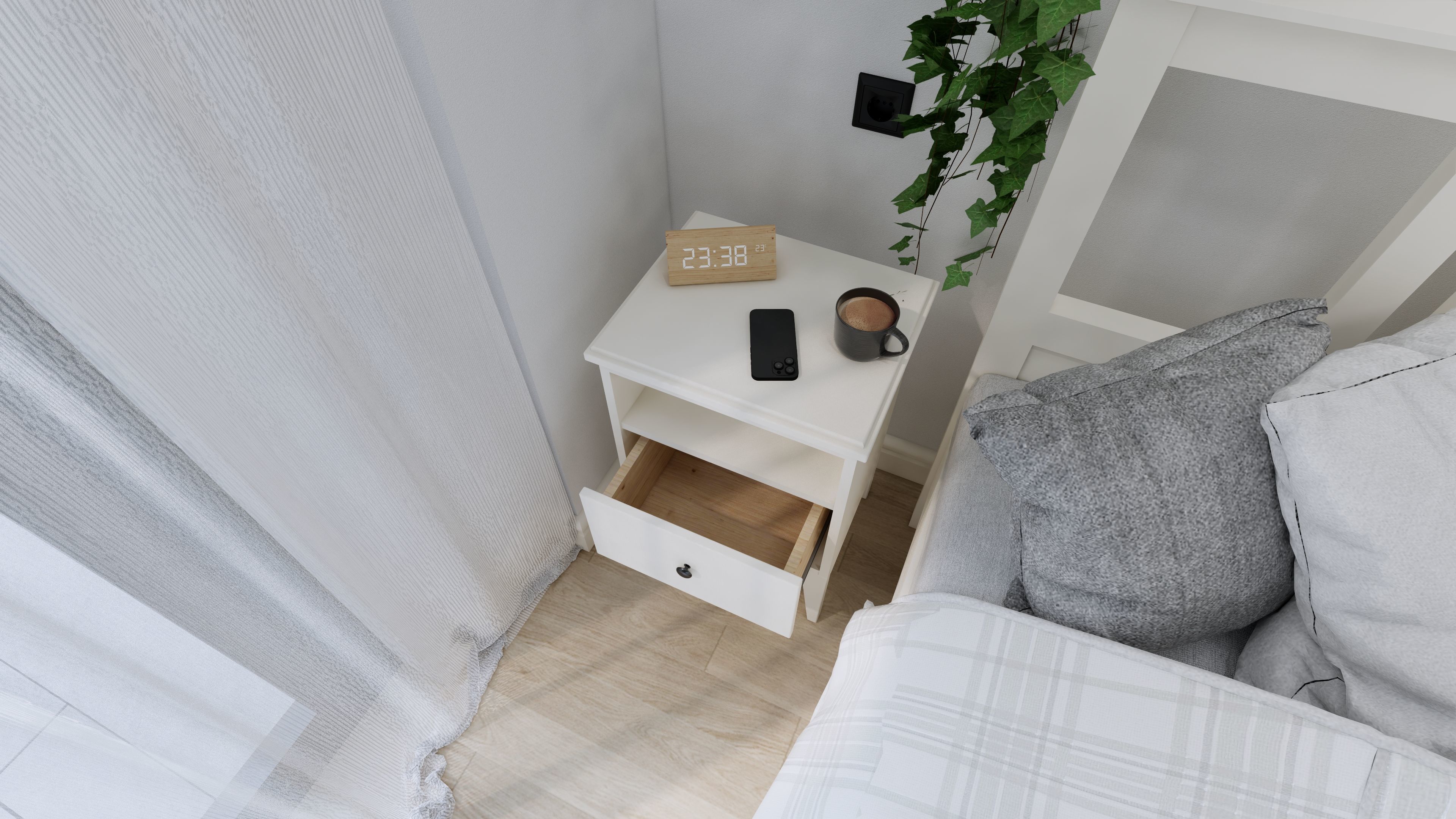 IKEA Idanas Nightstand 3D model_2