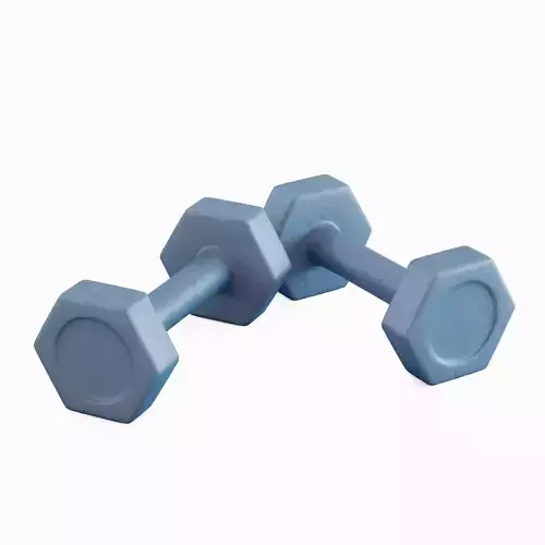 Small Rubber Dumbbell 04