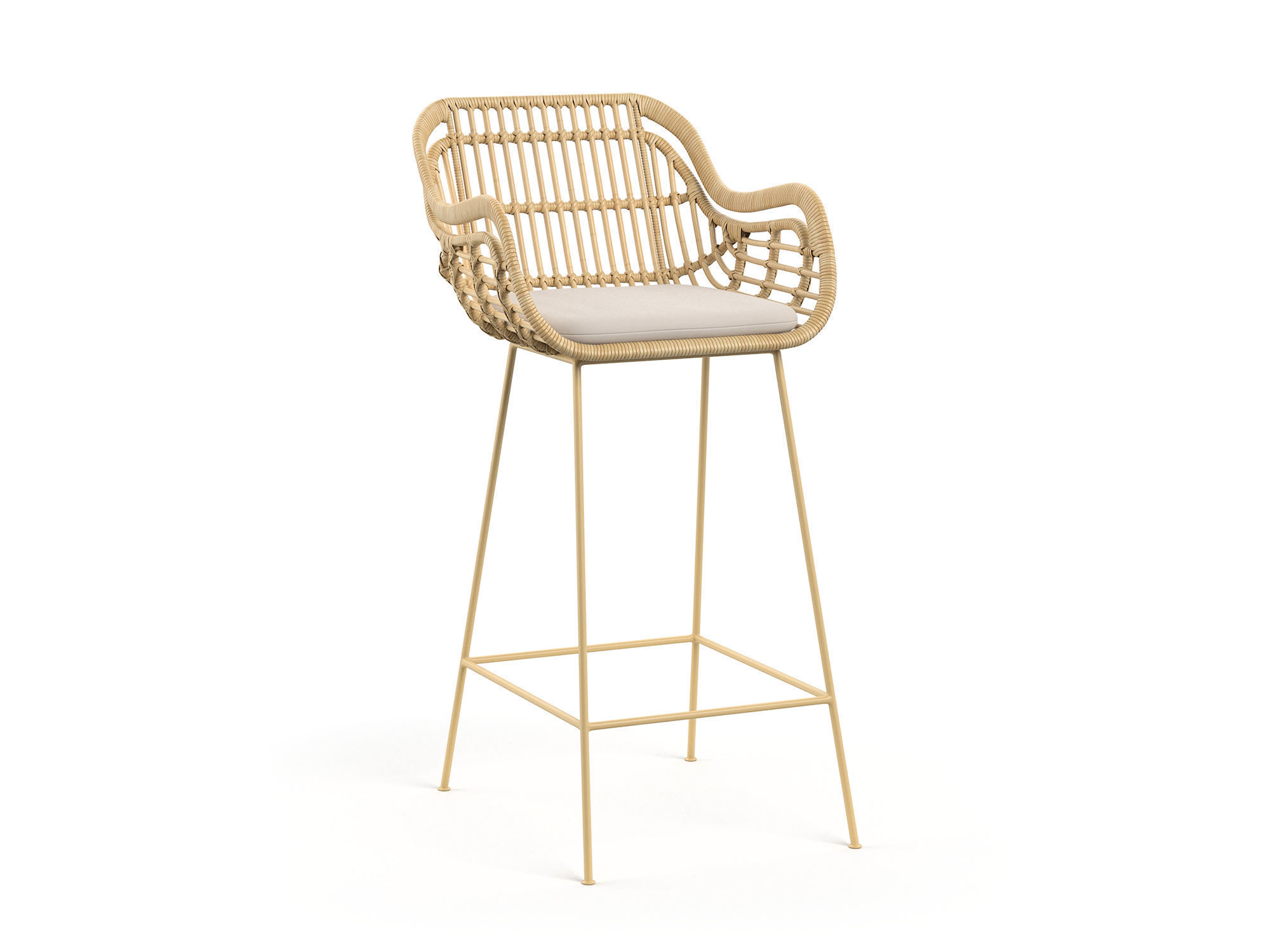 Chiloe Barchair RendezVousDeco 3D model_1