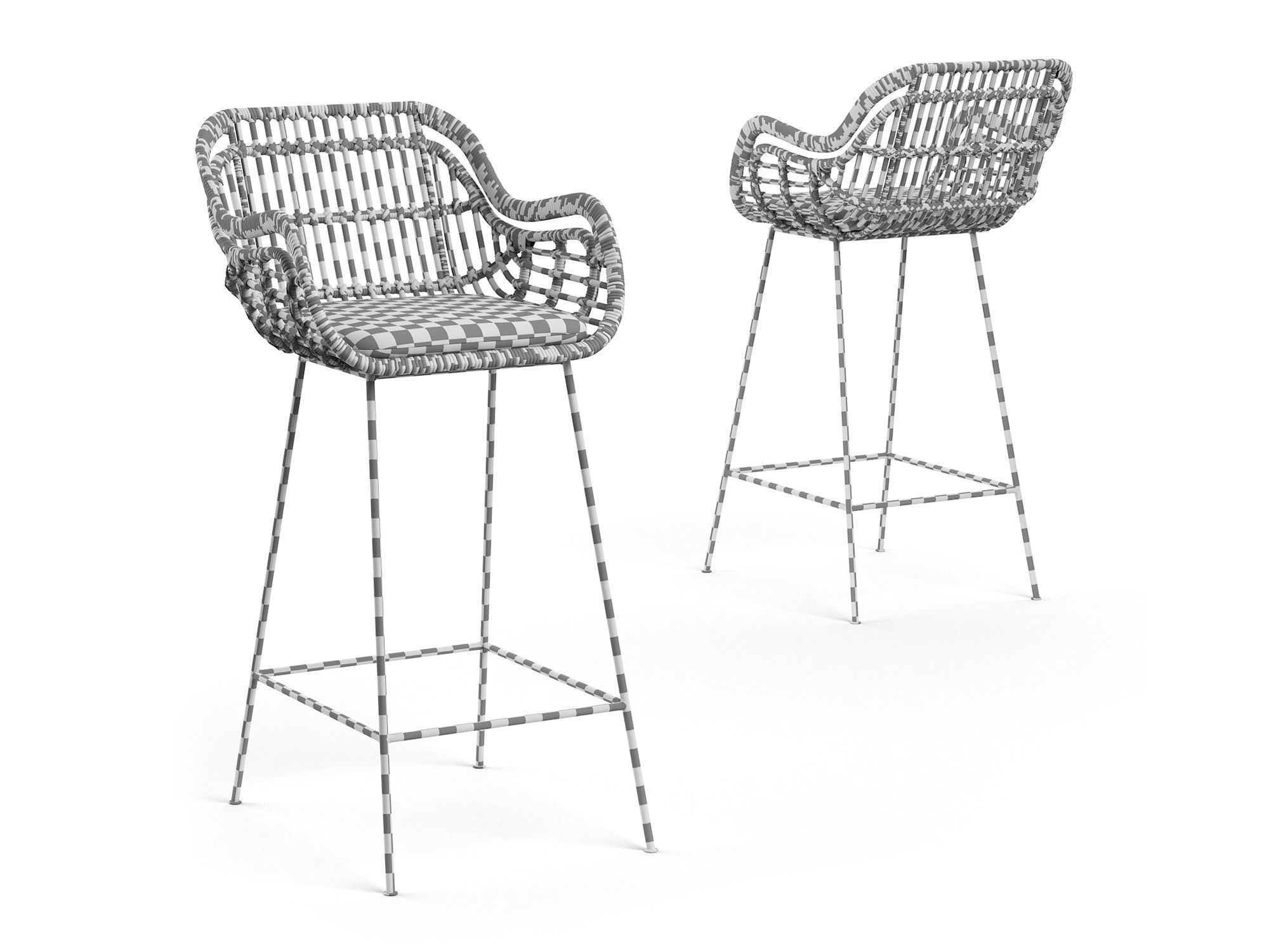 Chiloe Barchair RendezVousDeco 3D model_20