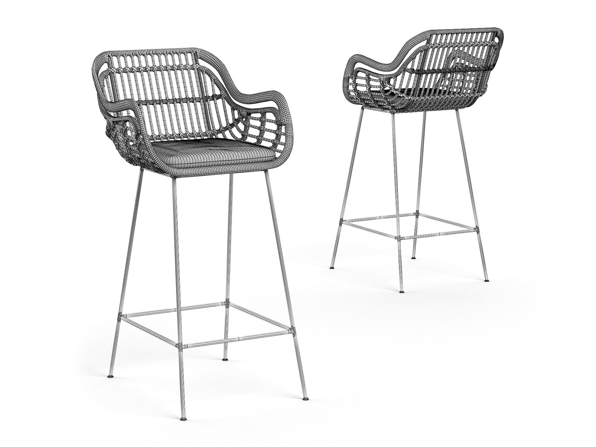 Chiloe Barchair RendezVousDeco 3D model_19